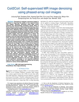 Coil2Coil: Self-supervised MR image denoising using phased-array coil
  images
