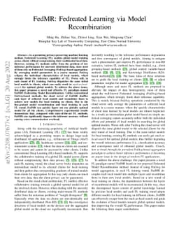 FedMR: Fedreated Learning via Model Recombination