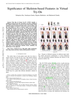 Significance of Skeleton-based Features in Virtual Try-On