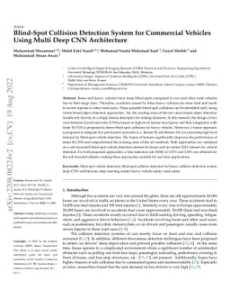 Blind-Spot Collision Detection System for Commercial Vehicles Using
  Multi Deep CNN Architecture
