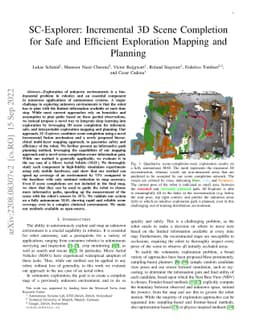 SC-Explorer: Incremental 3D Scene Completion for Safe and Efficient
  Exploration Mapping and Planning