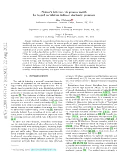Network inference via process motifs for lagged correlation in linear
  stochastic processes