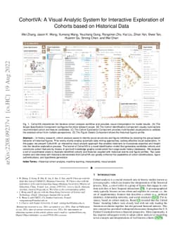 CohortVA: A Visual Analytic System for Interactive Exploration of
  Cohorts based on Historical Data