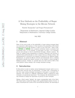 A New Outlook on the Profitability of Rogue Mining Strategies in the
  Bitcoin Network