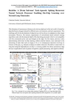 ReckOn: A 28nm Sub-mm2 Task-Agnostic Spiking Recurrent Neural Network
  Processor Enabling On-Chip Learning over Second-Long Timescales