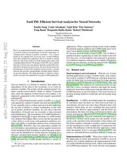 FastCPH: Efficient Survival Analysis for Neural Networks