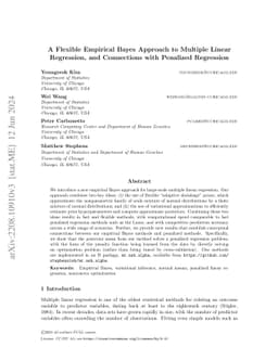 A flexible empirical Bayes approach to multiple linear regression and
  connections with penalized regression