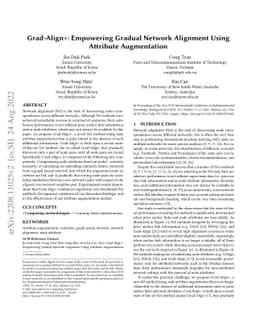 Grad-Align+: Empowering Gradual Network Alignment Using Attribute
  Augmentation