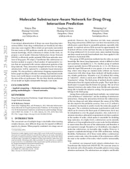 Molecular Substructure-Aware Network for Drug-Drug Interaction
  Prediction