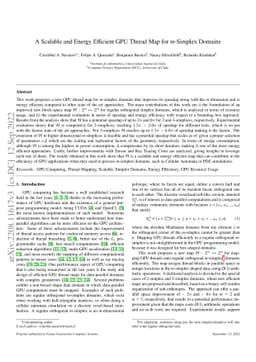 A Scalable and Energy Efficient GPU Thread Map for m-Simplex Domains