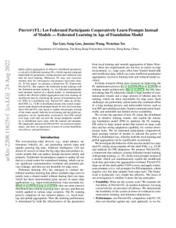 PromptFL: Let Federated Participants Cooperatively Learn Prompts Instead
  of Models -- Federated Learning in Age of Foundation Model