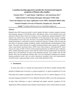 A machine learning approach to predict the structural and magnetic
  properties of Heusler alloy families
