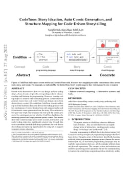 CodeToon: Story Ideation, Auto Comic Generation, and Structure Mapping
  for Code-Driven Storytelling