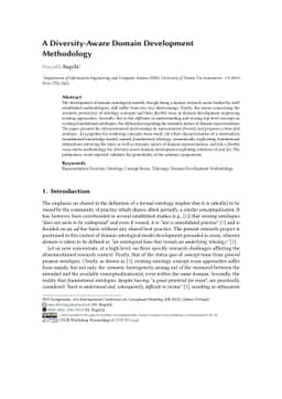 A Diversity-Aware Domain Development Methodology