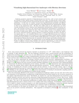 Visualizing high-dimensional loss landscapes with Hessian directions