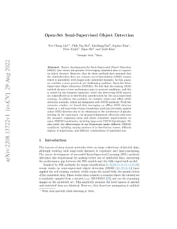 Open-Set Semi-Supervised Object Detection