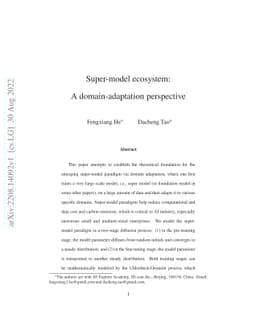 Super-model ecosystem: A domain-adaptation perspective
