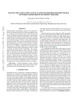 Solving the Capsulation Attack against Backdoor-based Deep Neural
  Network Watermarks by Reversing Triggers