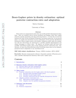 Besov-Laplace priors in density estimation: optimal posterior
  contraction rates and adaptation