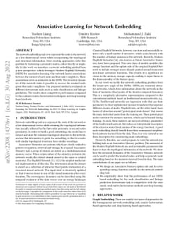 Associative Learning for Network Embedding