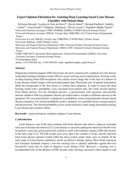 Expert Opinion Elicitation for Assisting Deep Learning based Lyme
  Disease Classifier with Patient Data