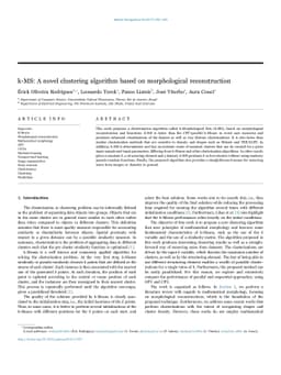 k-MS: A novel clustering algorithm based on morphological reconstruction