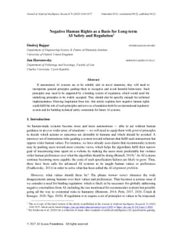 Negative Human Rights as a Basis for Long-term AI Safety and Regulation