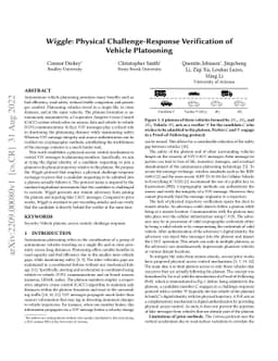 Wiggle: Physical Challenge-Response Verification of Vehicle Platooning