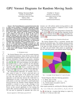 GPU Voronoi Diagrams for Random Moving Seeds