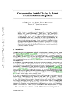 Continuous-time Particle Filtering for Latent Stochastic Differential
  Equations