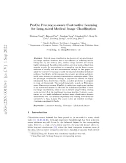 ProCo: Prototype-aware Contrastive Learning for Long-tailed Medical
  Image Classification