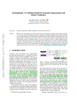 SemSegDepth: A Combined Model for Semantic Segmentation and Depth
  Completion