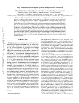 Deep reinforcement learning for quantum multiparameter estimation