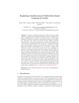 Exploring Gradient-based Multi-directional Controls in GANs