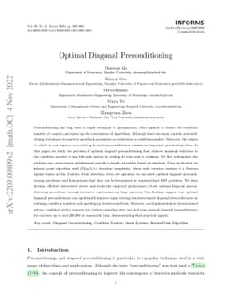 Optimal Diagonal Preconditioning