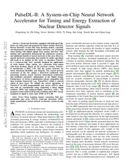 PulseDL-II: A System-on-Chip Neural Network Accelerator for Timing and
  Energy Extraction of Nuclear Detector Signals