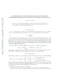 Convergence of the empirical measure in expected Wasserstein distance:
  non asymptotic explicit bounds in $\mathbb{R}^d$