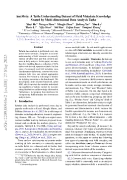 AnaMeta: A Table Understanding Dataset of Field Metadata Knowledge
  Shared by Multi-dimensional Data Analysis Tasks