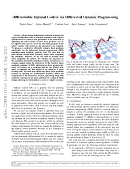 Differentiable Optimal Control via Differential Dynamic Programming