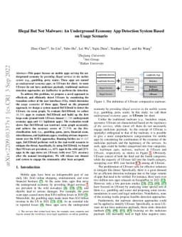 Illegal But Not Malware: An Underground Economy App Detection System
  Based on Usage Scenario