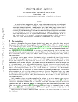 Classifying Spatial Trajectories