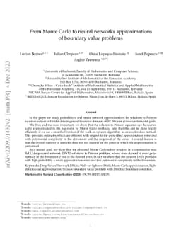 From Monte Carlo to neural networks approximations of boundary value
  problems