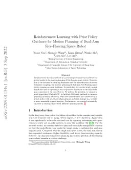 Reinforcement Learning with Prior Policy Guidance for Motion Planning of
  Dual-Arm Free-Floating Space Robot