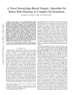 A Novel Knowledge-Based Genetic Algorithm for Robot Path Planning in
  Complex Environments