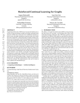 Reinforced Continual Learning for Graphs