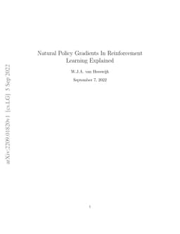 Natural Policy Gradients In Reinforcement Learning Explained