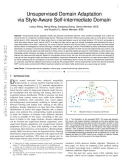 Unsupervised Domain Adaptation via Style-Aware Self-intermediate Domain