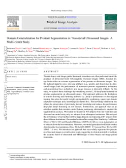 Domain Generalization for Prostate Segmentation in Transrectal
  Ultrasound Images: A Multi-center Study