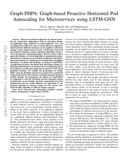 Graph-PHPA: Graph-based Proactive Horizontal Pod Autoscaling for
  Microservices using LSTM-GNN