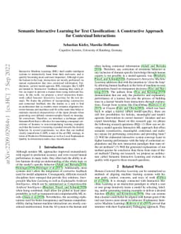 Semantic Interactive Learning for Text Classification: A Constructive
  Approach for Contextual Interactions